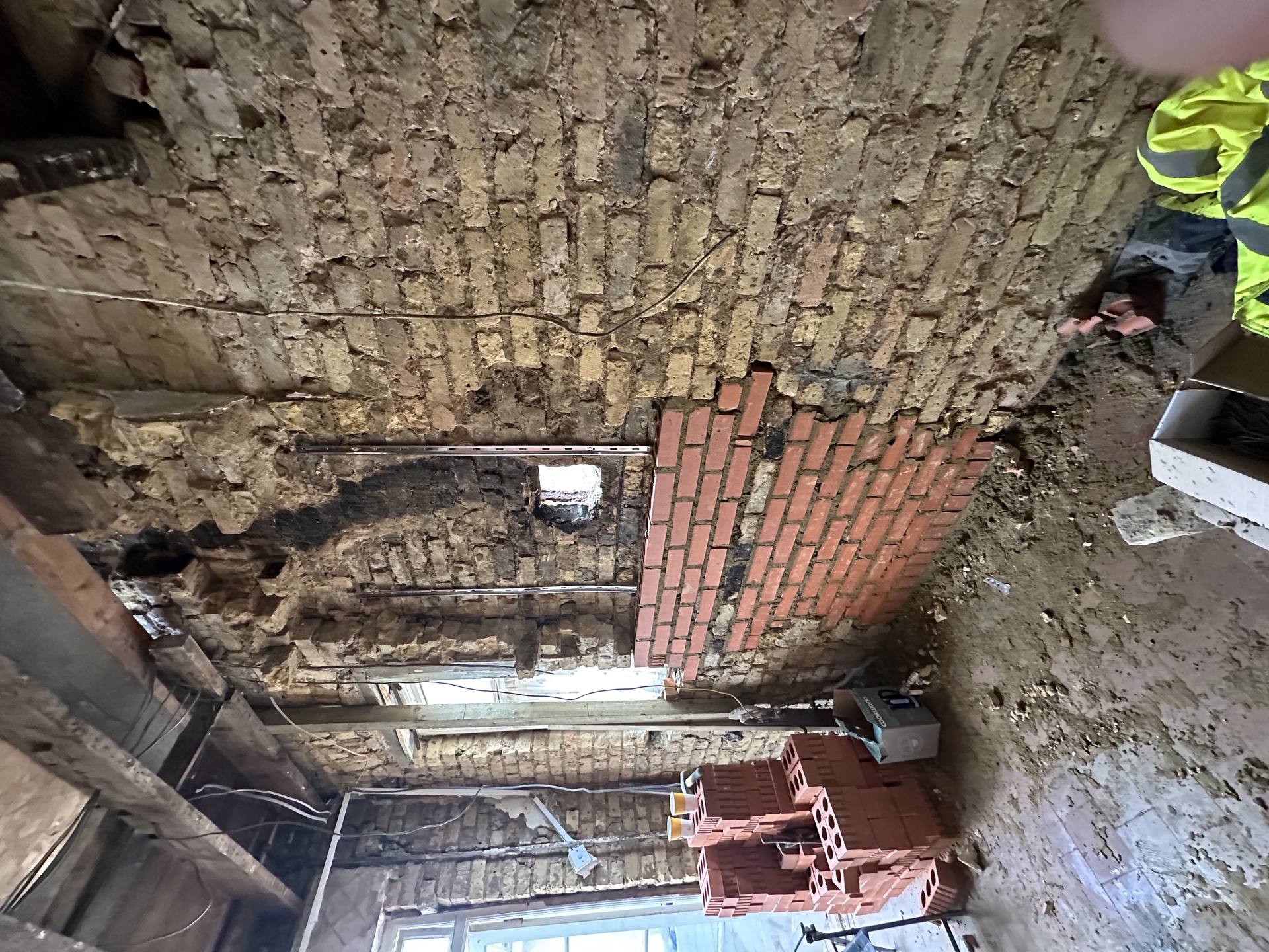 New brickwork underway