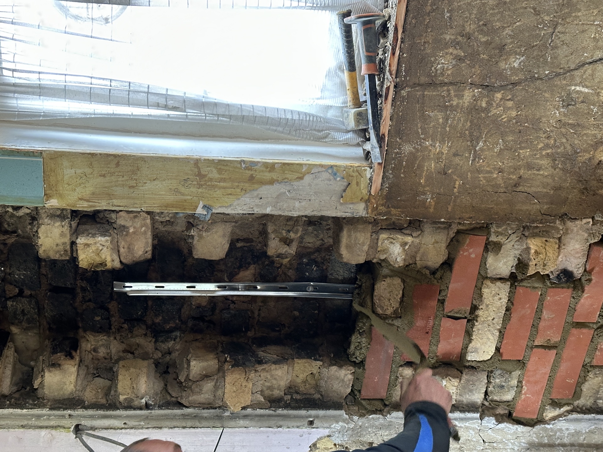 New brickwork – mid-phase progress