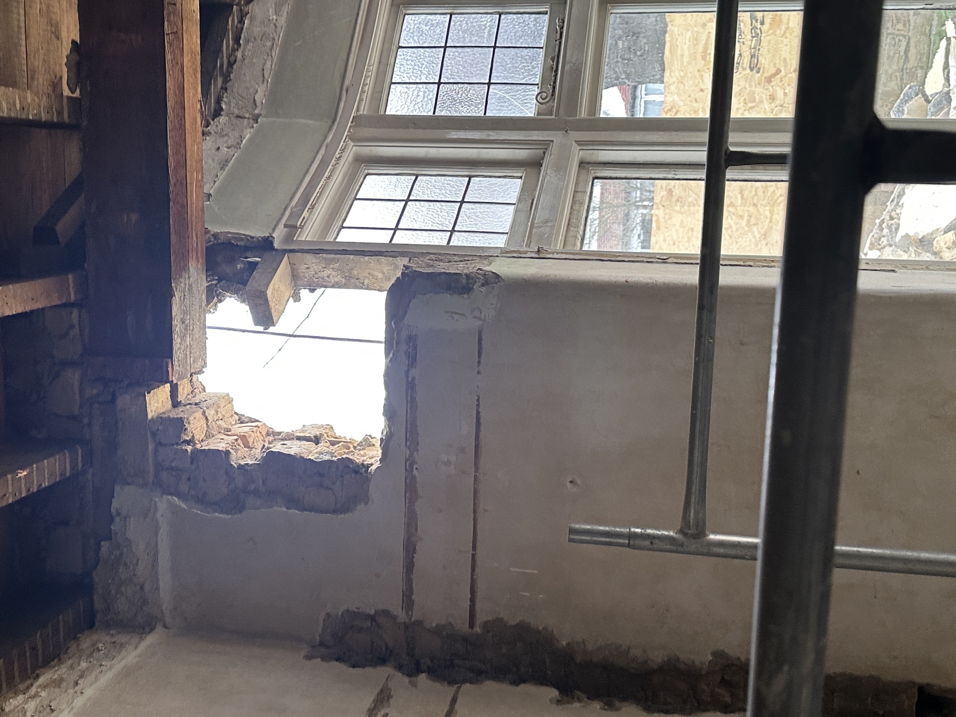 Wall preparation for lintel install